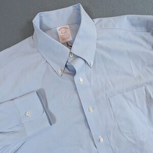 Brooks Brothers Dress Shirt Mens 16.5-32 Madison Fit Non-Iron EST 1818